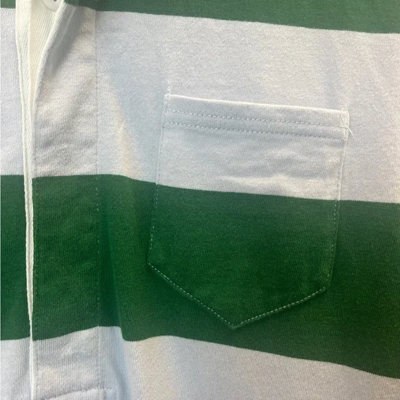 J.Crew Always Rugby Shirt Dress Green Light Blue Size Small 100% Cotton - Picture 6 of 11